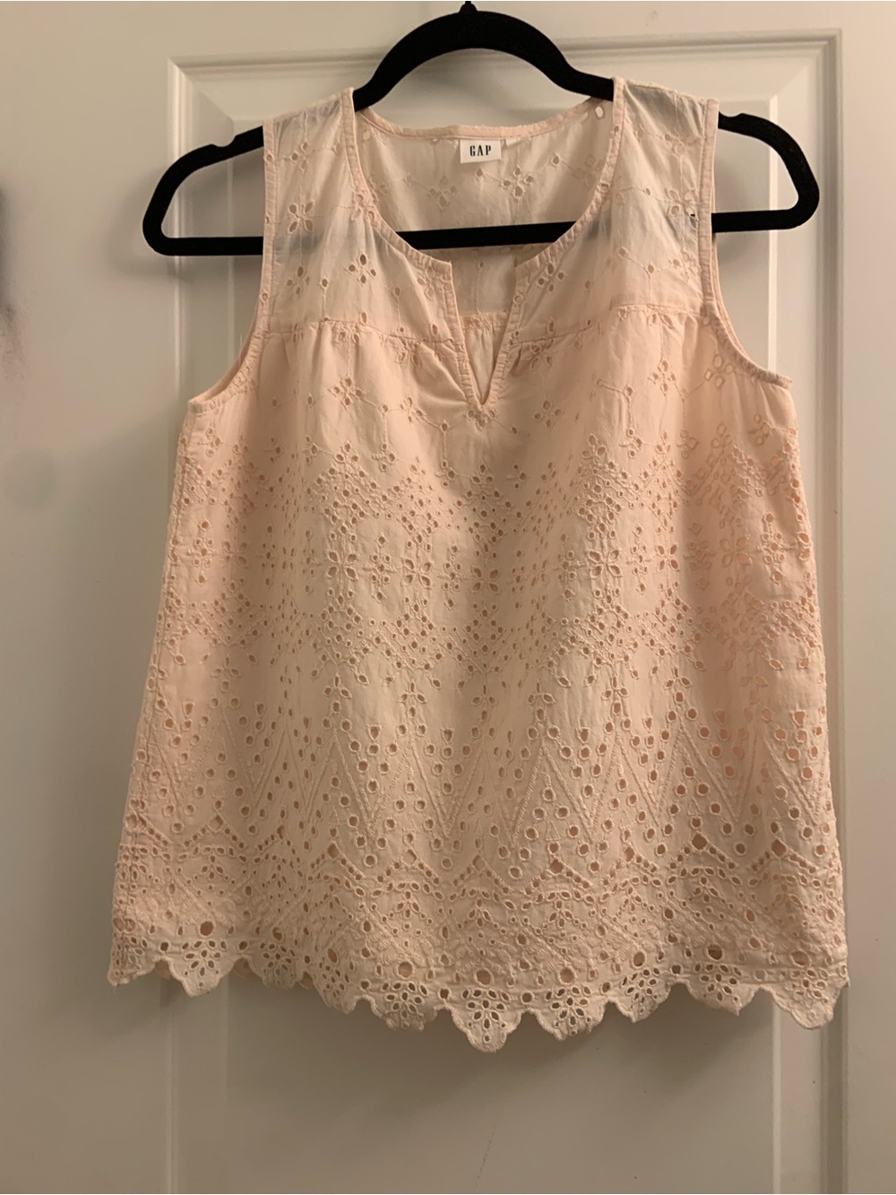 GAP Blush Eyelet Sleeveless Camisole